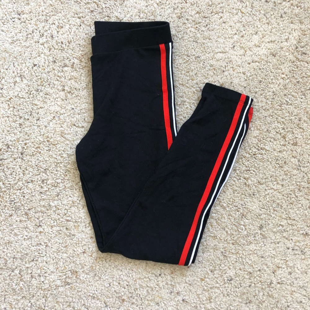 Comfy Leggings with Race Stripe